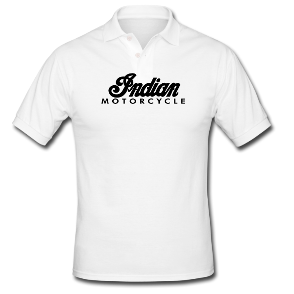 Indian White Golf Shirt Teeprint